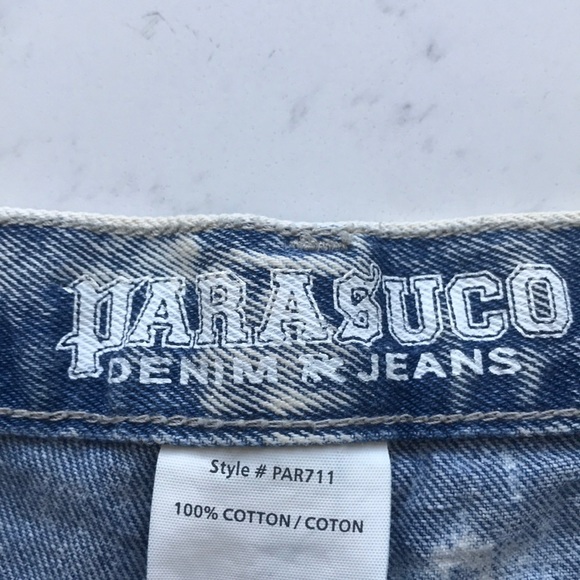 Parasuco Acid Wash Jean Shorts - Picture 3 of 3